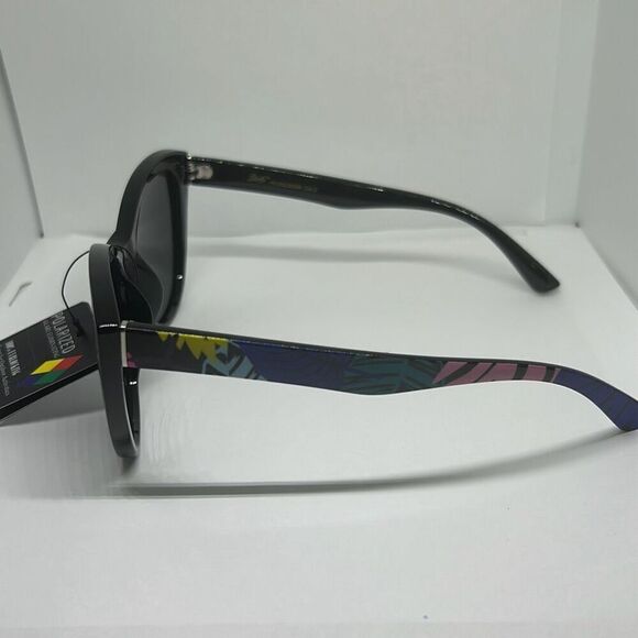 Giselle Women’s Cat Eye Floral Polarized Sunglasses - Picture 2 of 3